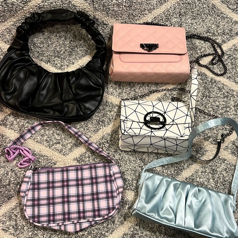 Set of five SHEIN purses